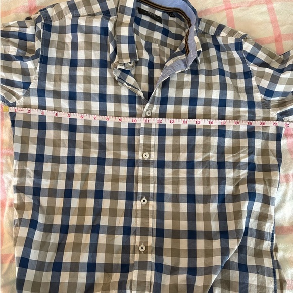 Mexx Blue and Brown Casual Button Down Shirt - Picture 6 of 6